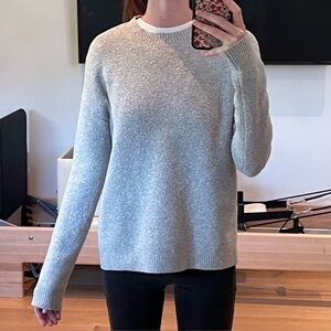 & Other Stories Heather Grey Cotton Blend Sweater Womens XS